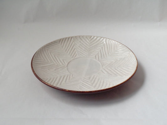 ヘリンボーン8寸皿