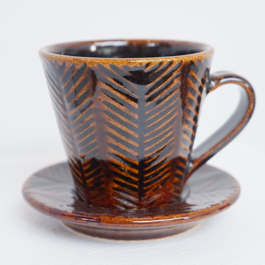 ヘリンボーン デミタスC/S 飴