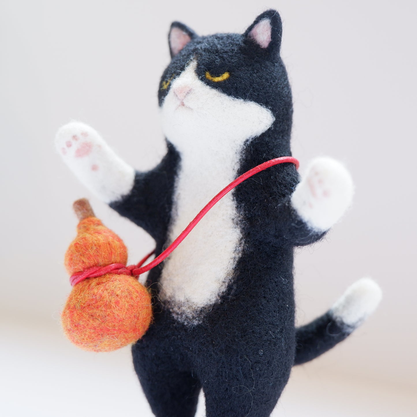 20 ひょうたん猫 | ヒツジフエルト縮絨室