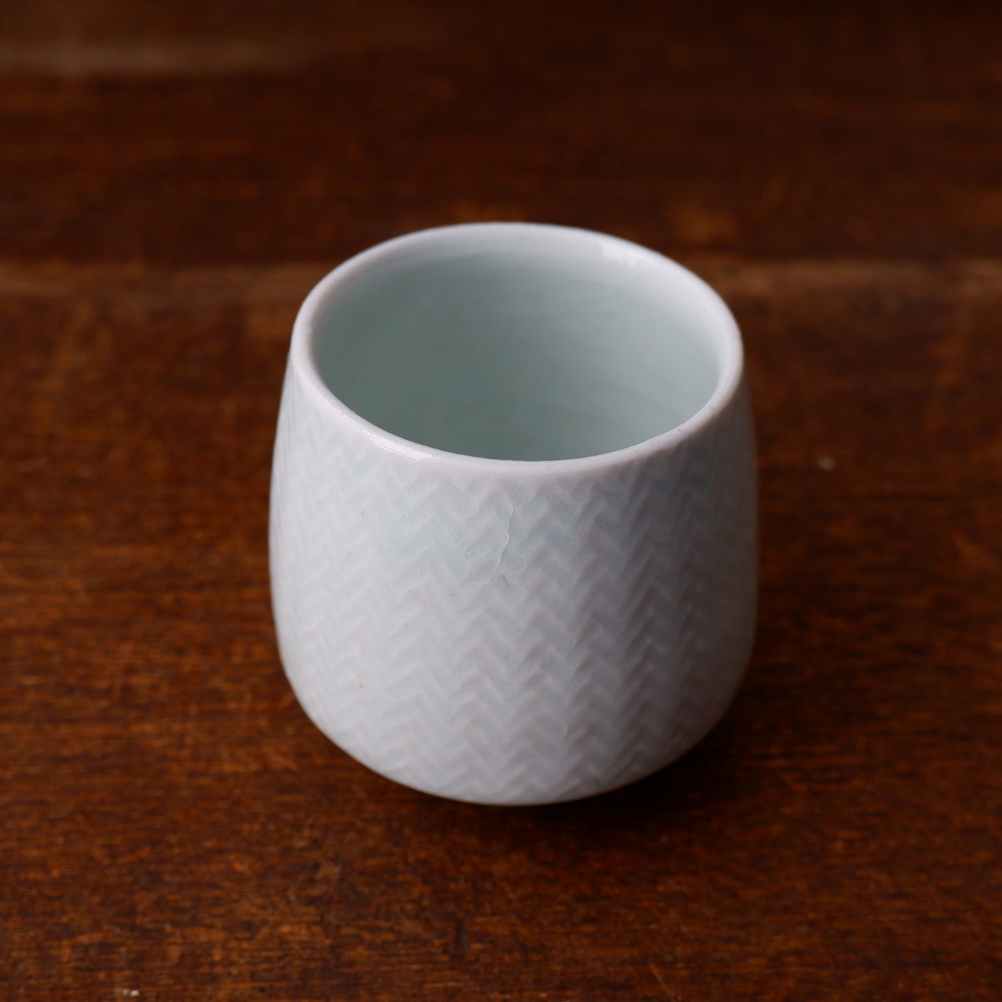 白磁縄文タンブラー(太)