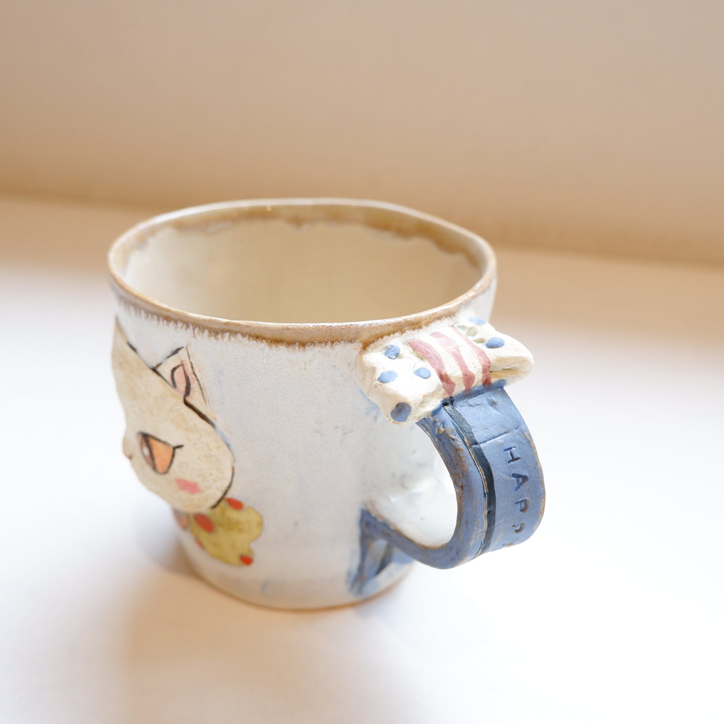 1-2 リボンねこのマグ | 門脇美香江