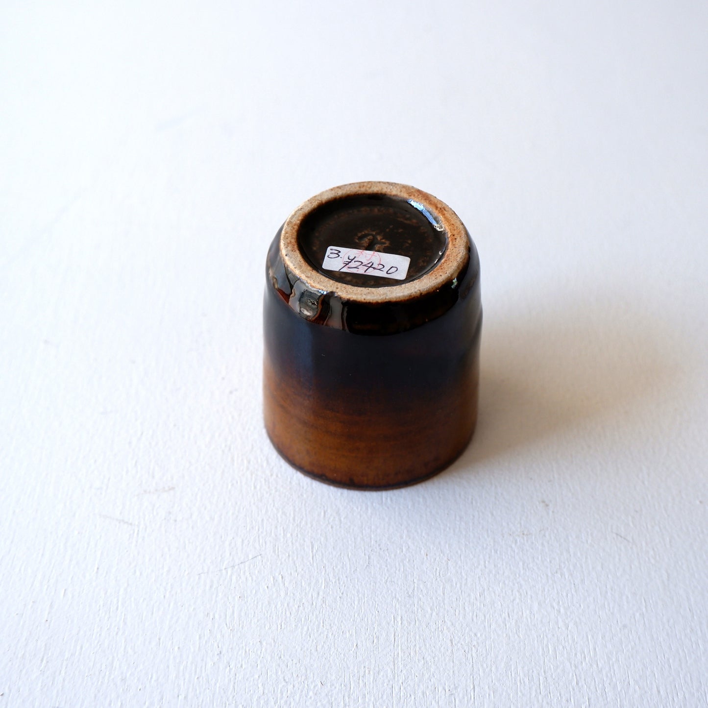 3 飴釉重掛ぐい吞 | 村澤享