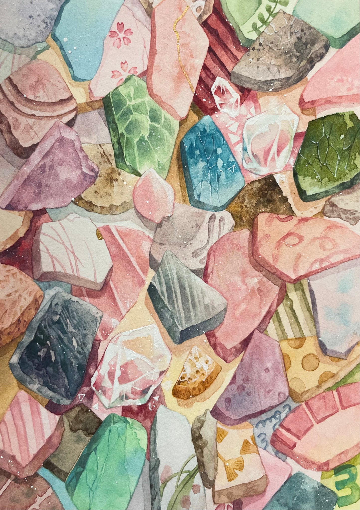 5 陶ジャリ 花片 | 言花めぐみ