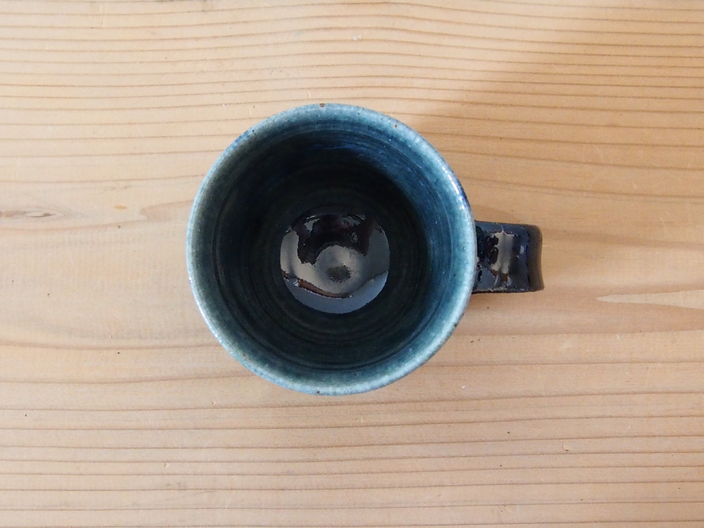 瑠璃釉面取コーヒーカップ