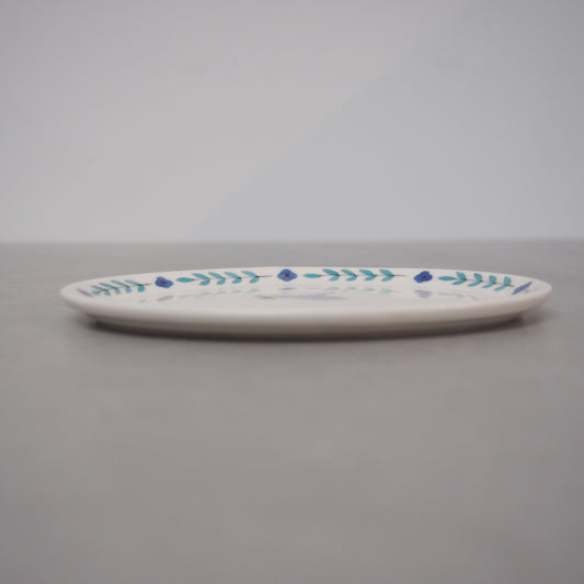 1 絵付プレート小皿(はと) | 井川絢子