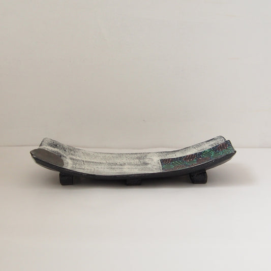 1 色絵長皿 | 浅田恵美子