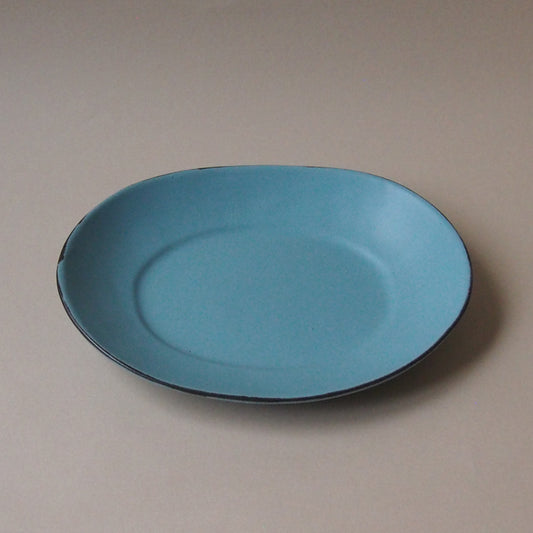 淡青カレー皿