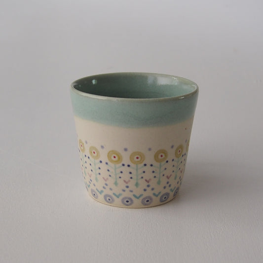 14 水色釉マグ(powder flower) | AGO PAIX LABO