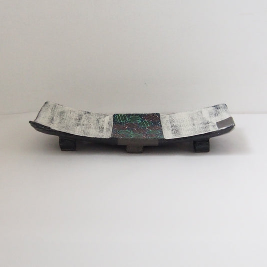 7 色絵長皿 | 浅田恵美子