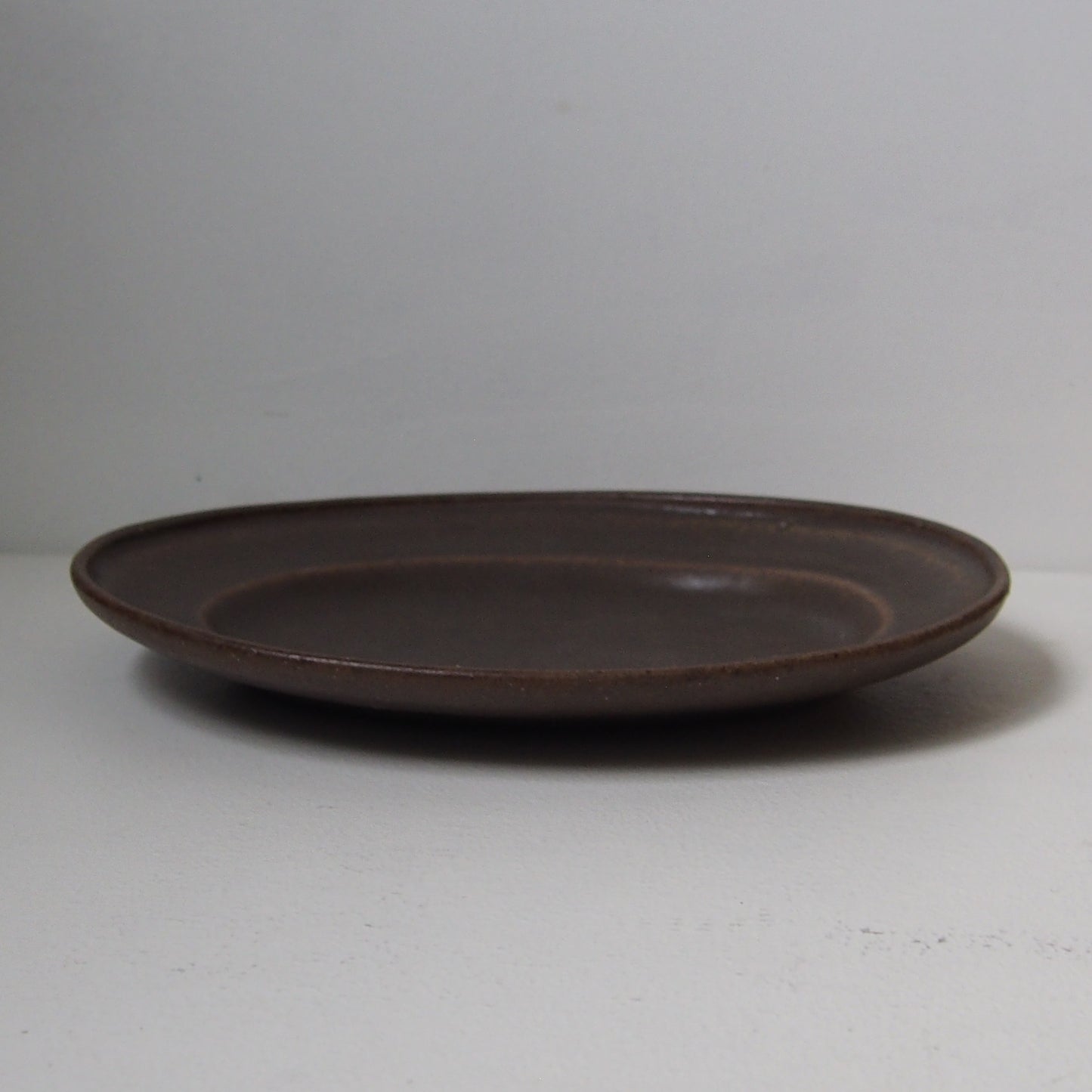 14.ダ円皿(大)茶