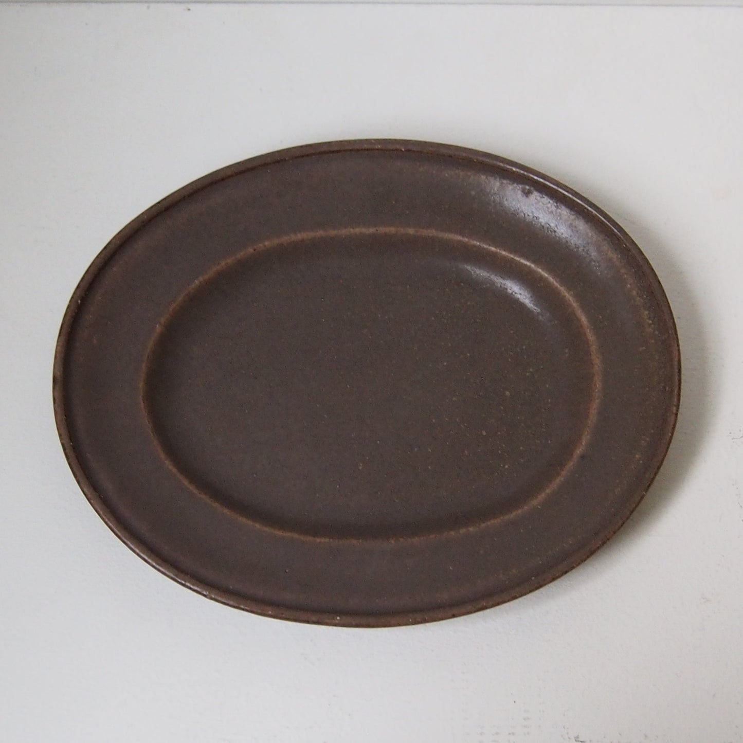 14.ダ円皿(大)茶