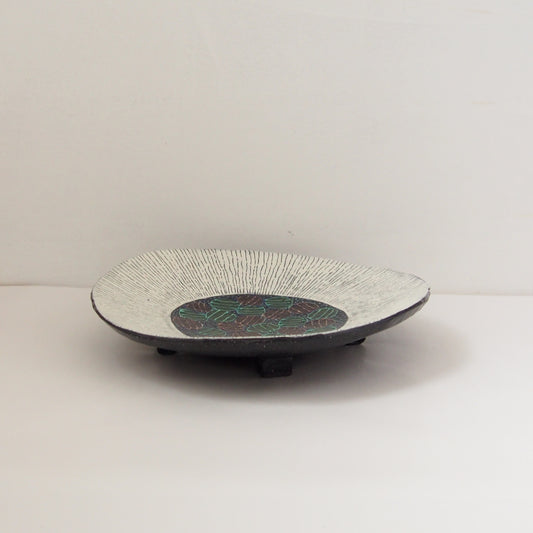 14 線文色絵丸盛皿 | 浅田恵美子