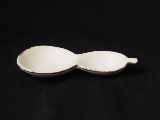 白 ひょうたん豆皿