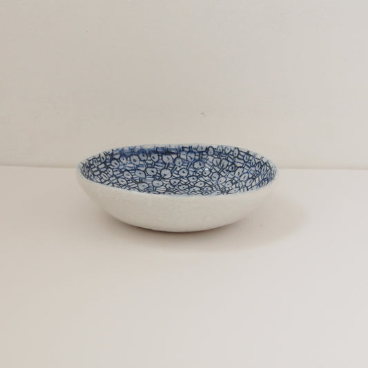 22-b 磁器呉須丸皿 | 浅田恵美子