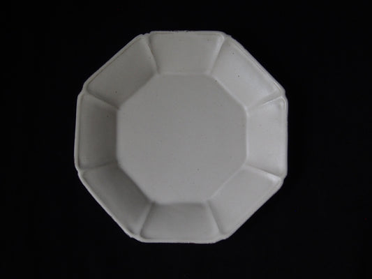 白 八角6寸皿
