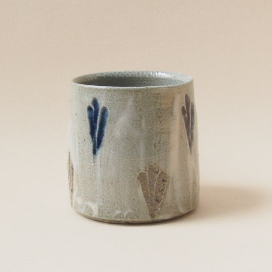 藍鉄塩釉鎬マグカップ 小