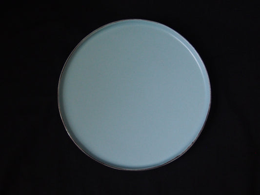 淡青 丸盆8寸皿