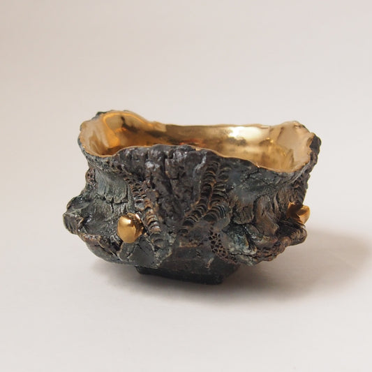 亀裂文金彩ぐい呑