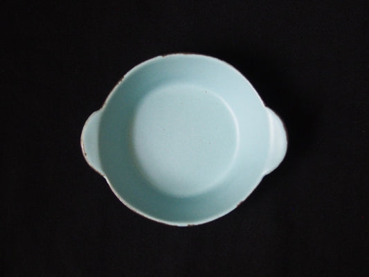 淡青 双耳4寸鉢