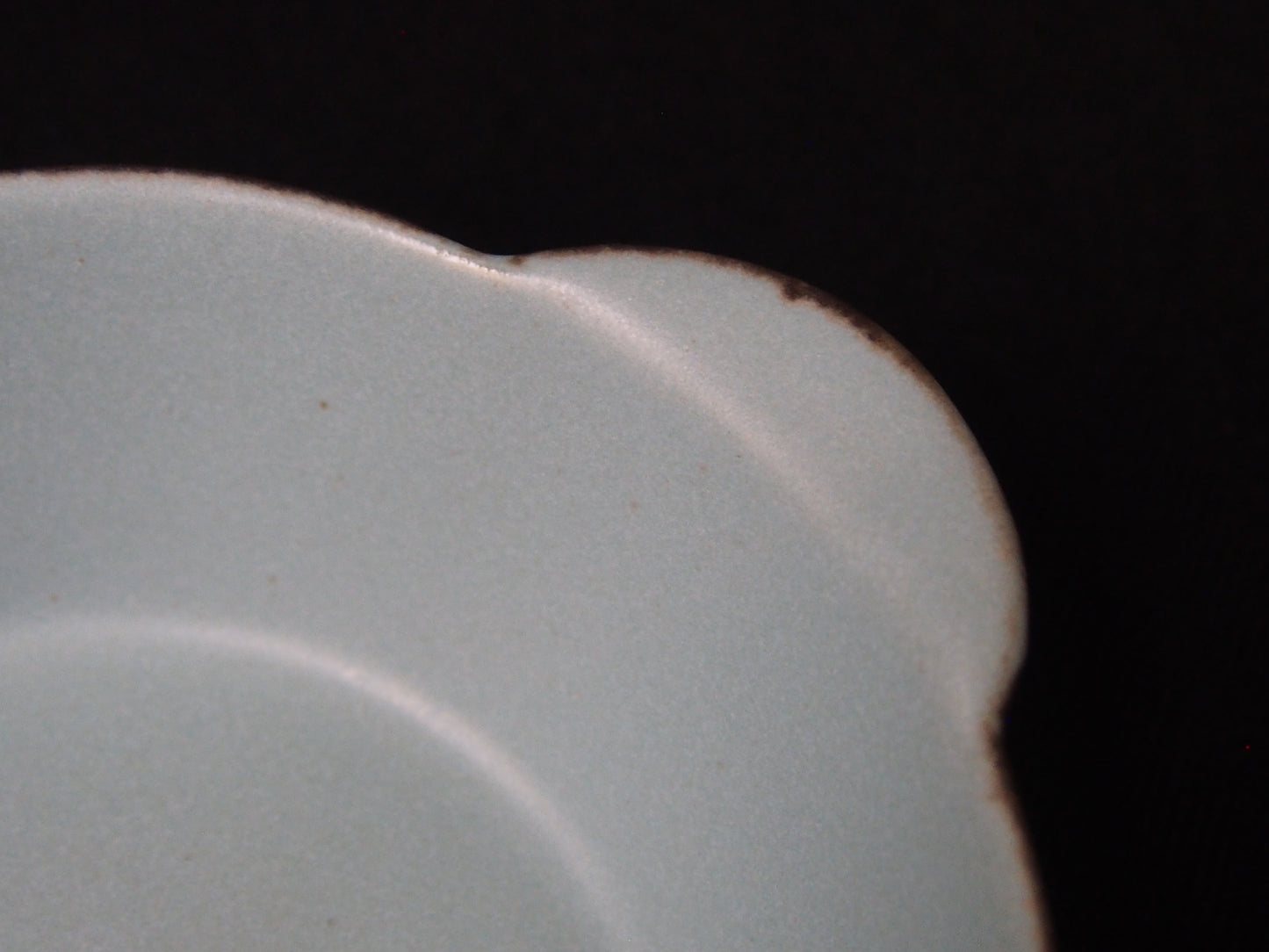 淡青 双耳4寸鉢