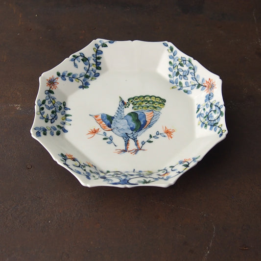 32 呉須赤絵面取輪花皿 2 | 宮田竜司