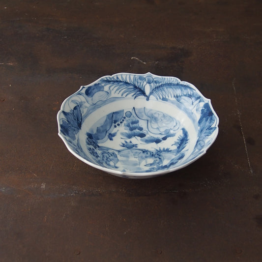 51 染付稜花鉢大 | 宮田竜司