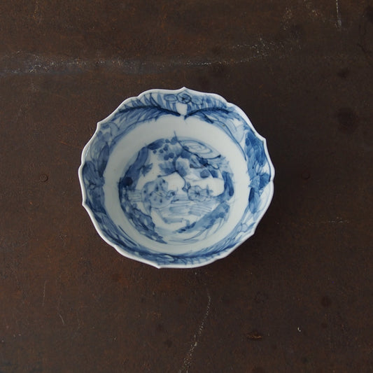 53 染付稜花鉢小 | 宮田竜司