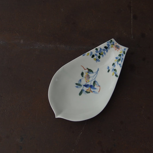 56 呉須赤絵蓮花皿 | 宮田竜司