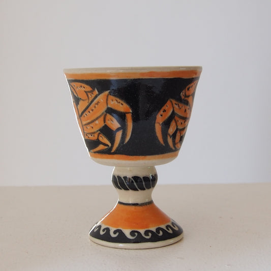 6-1 ゴブレット(オレンジのカニ) | 川島いずみ