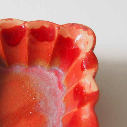 51-2 ガーベラ四角豆鉢 | 梅本勇