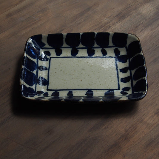 葉柄四角皿(大)