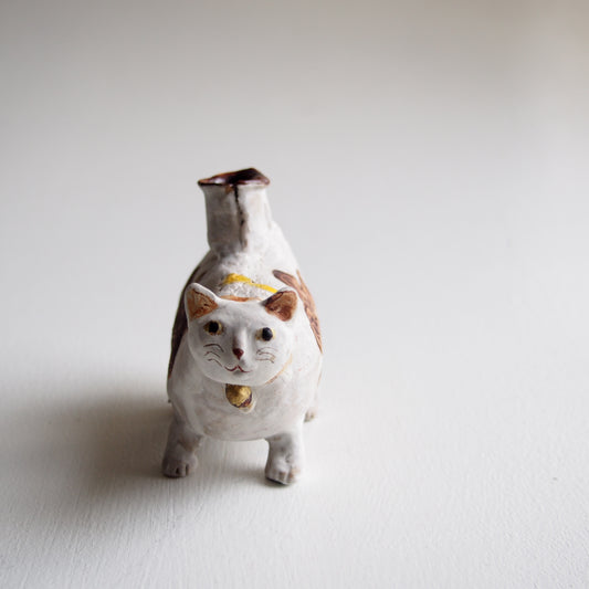 8 丸猫一輪挿し | かつらこ