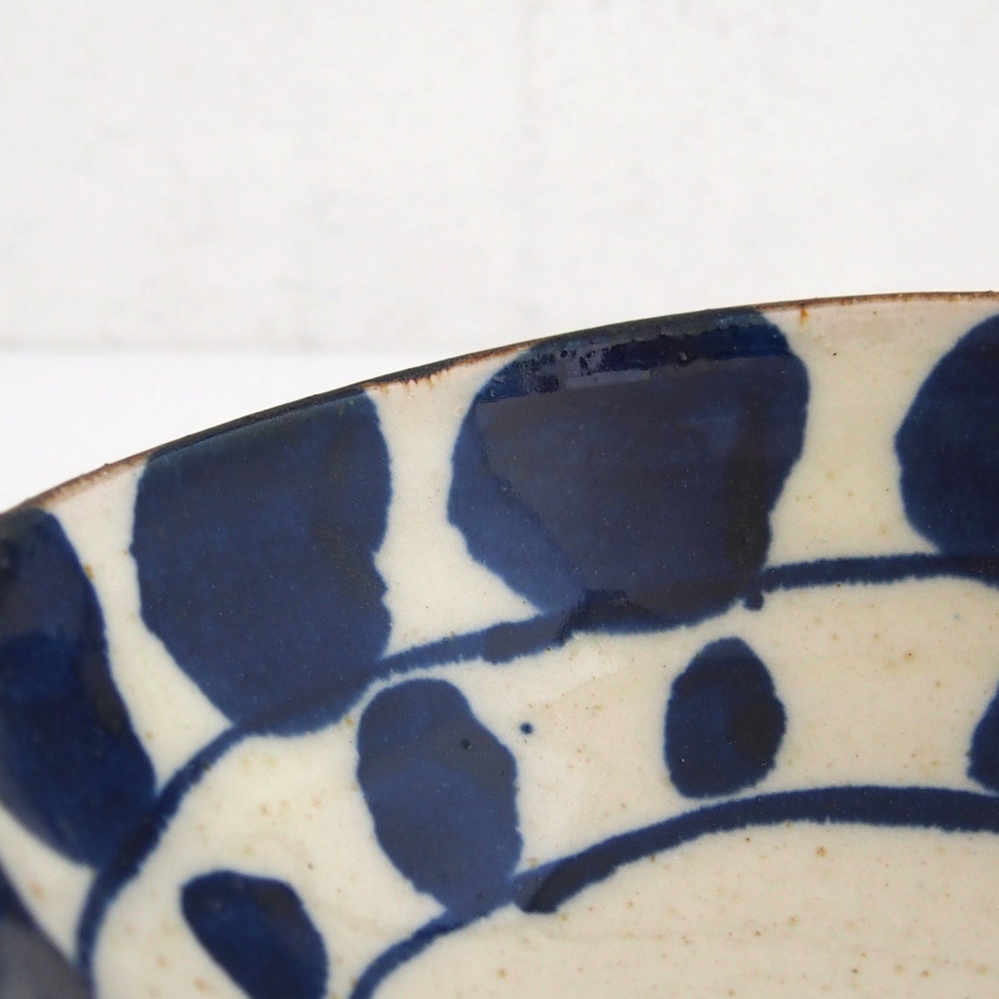 染付(葉)楕円鉢