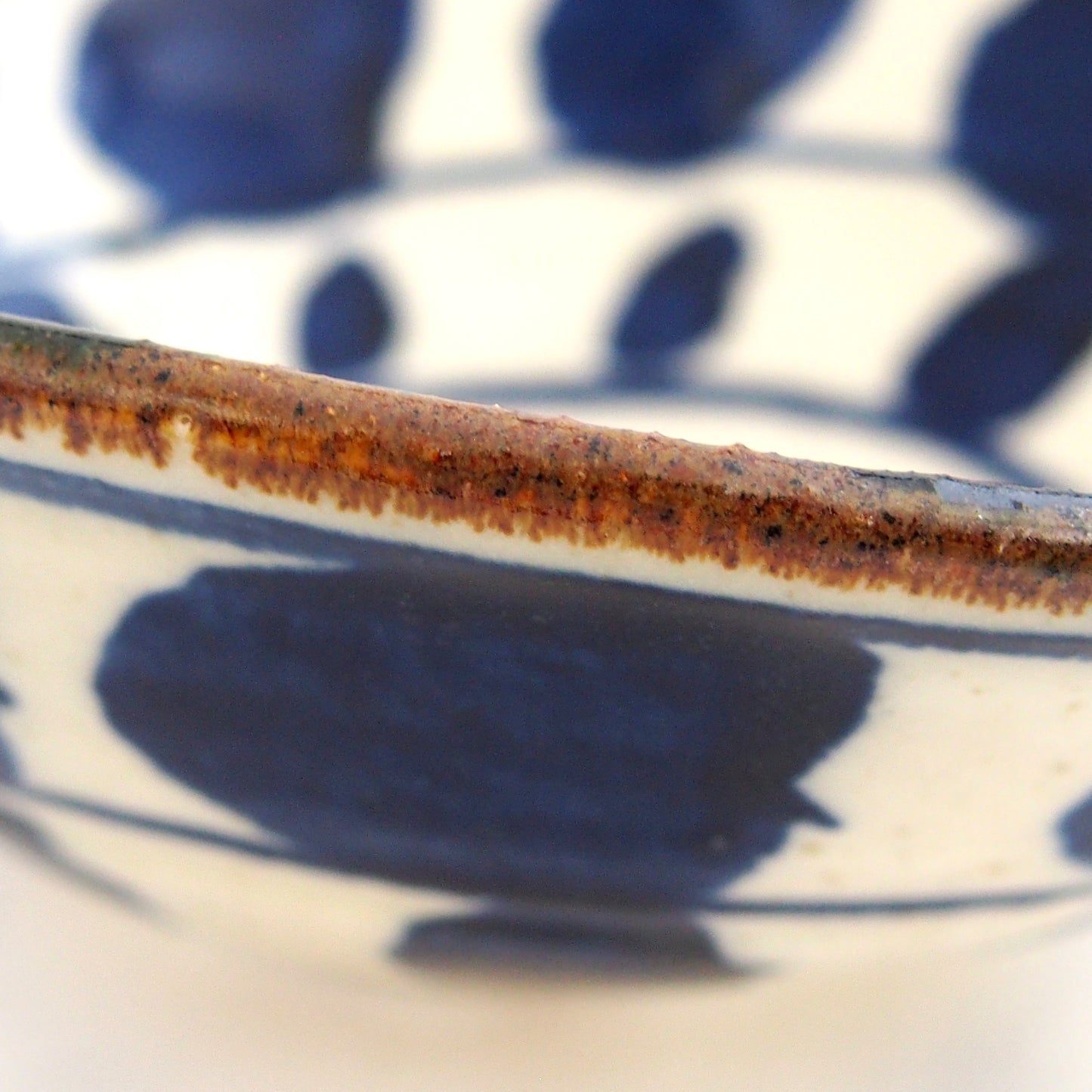 染付(葉)楕円鉢