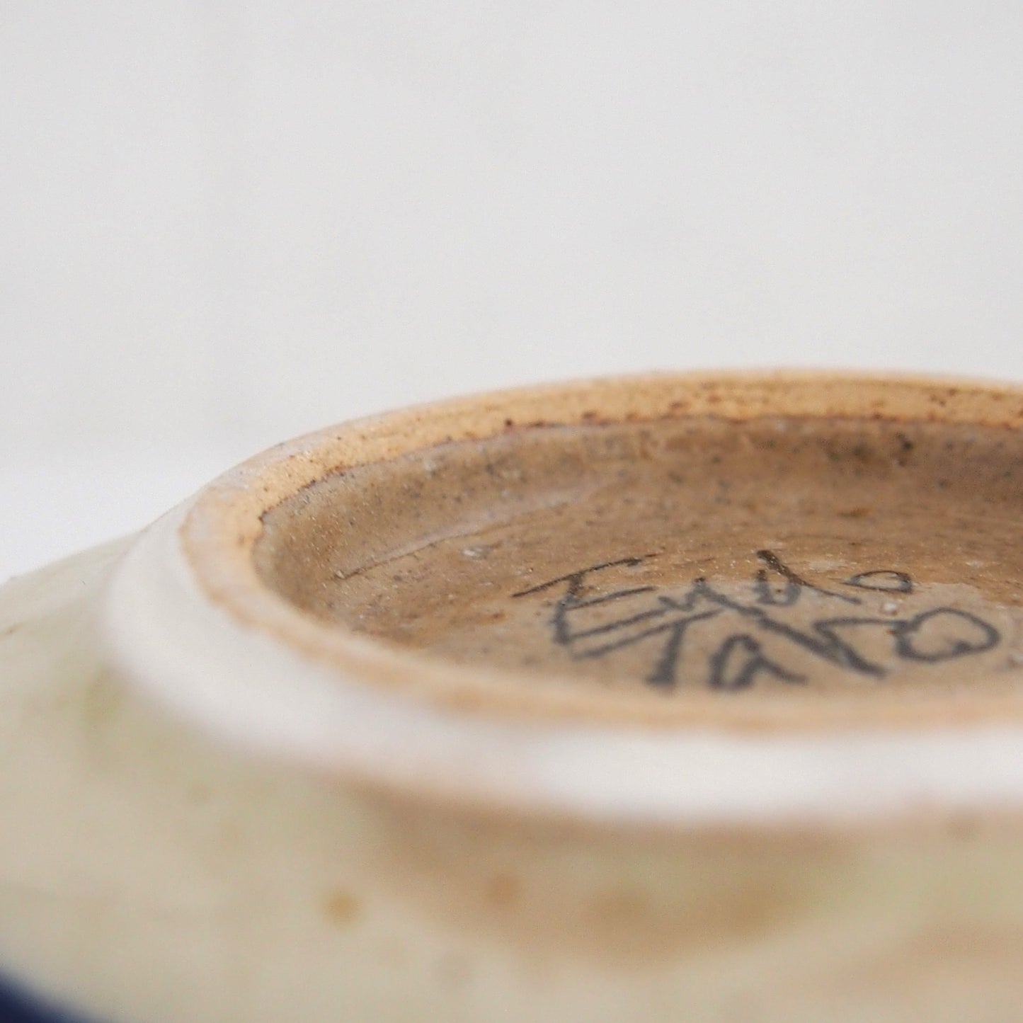 染付(葉)楕円鉢