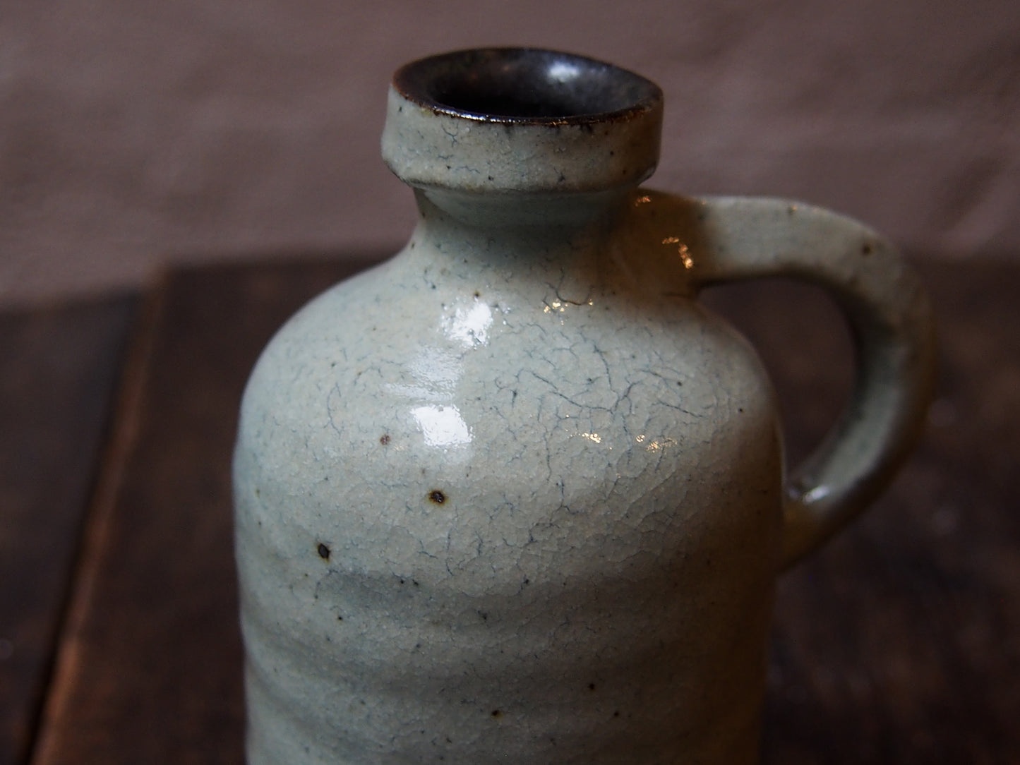 水色花器 (取手付)