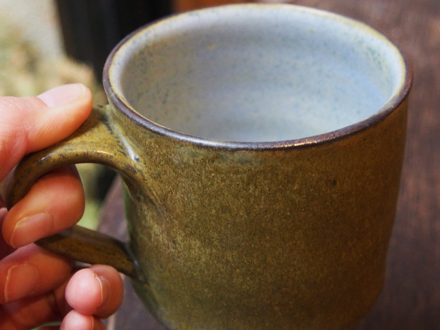 深緑マグカップ