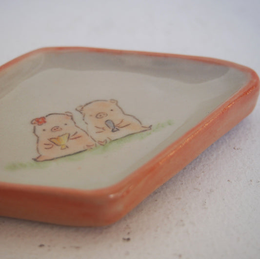 7 菱皿 ブタ | nicoyuzu