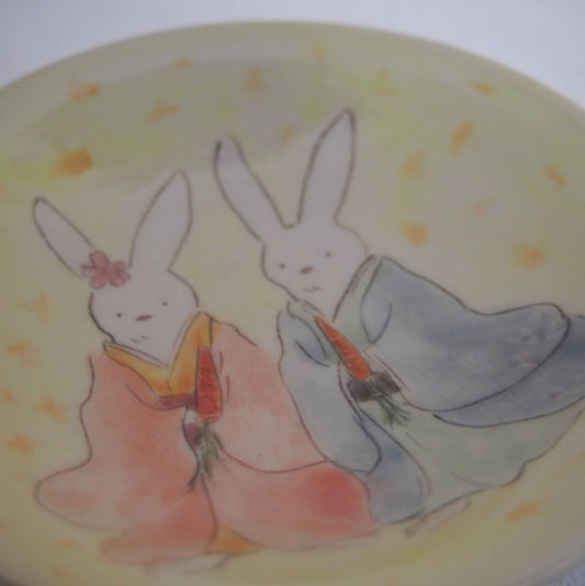 6 絵皿 月とひな | nicoyuzu