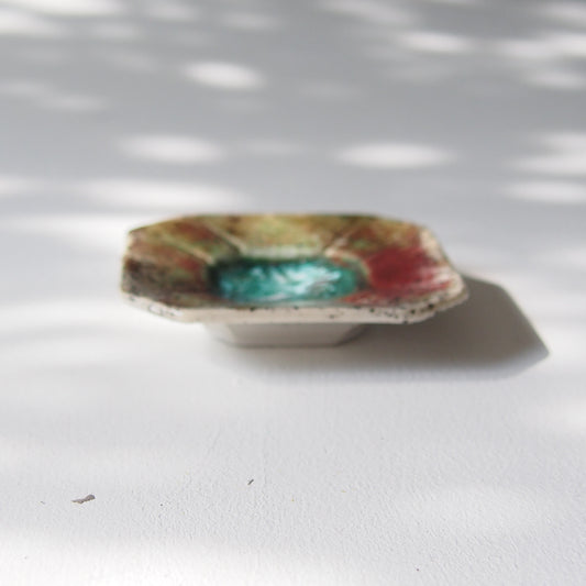 36-16 隅切四角豆皿 |梅本勇