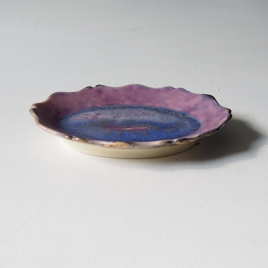 41-3 輪花オーバル小皿 | 梅本勇