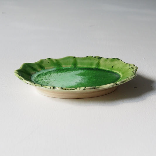 41-4 輪花オーバル小皿 | 梅本勇