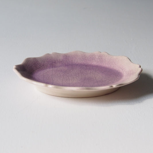 41-6 輪花オーバル小皿 | 梅本勇