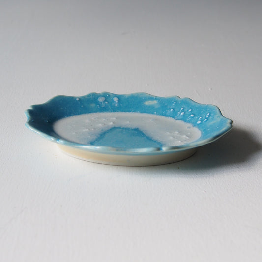 41-12 輪花オーバル小皿 | 梅本勇