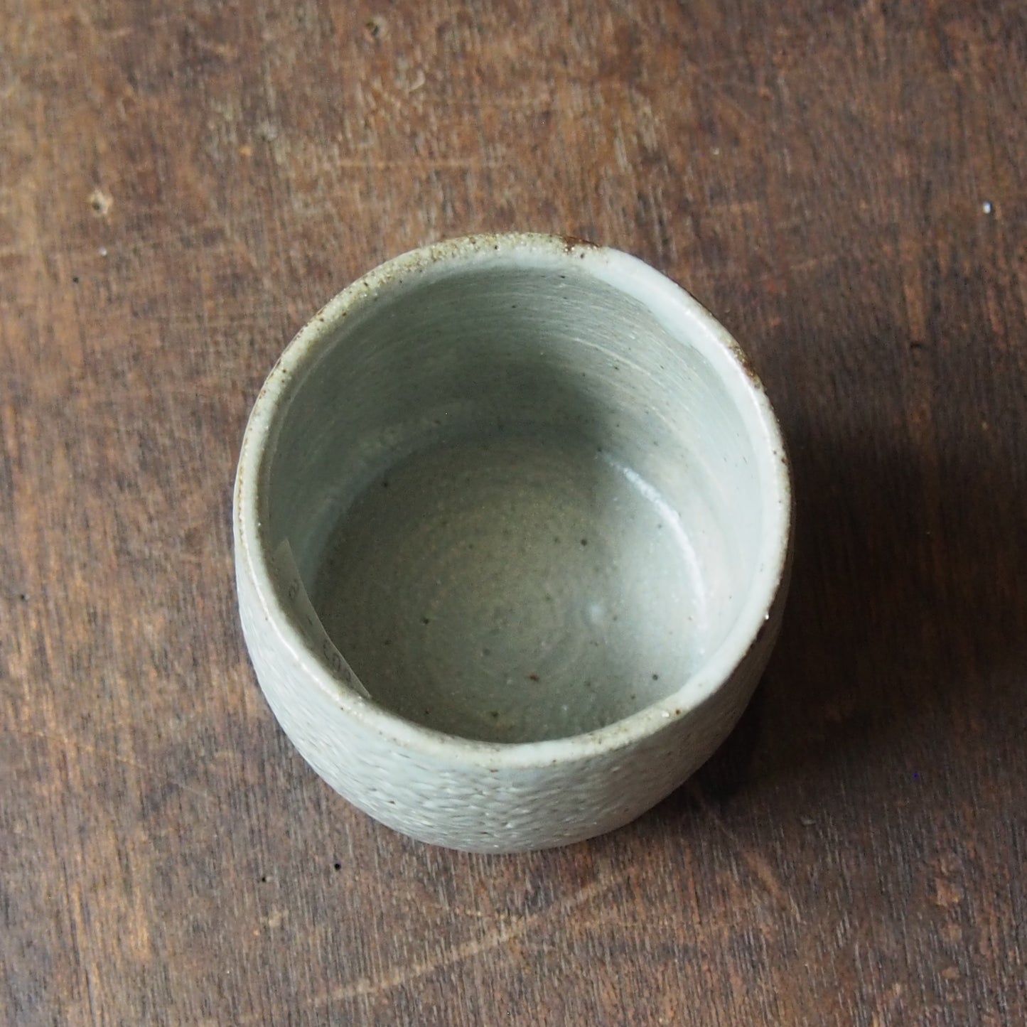 縄文象嵌湯呑(角大)