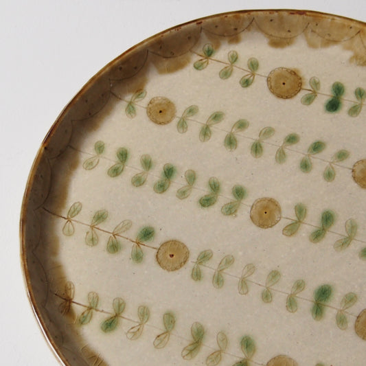 26 灰釉プレート(大) | 滝沢三奈子