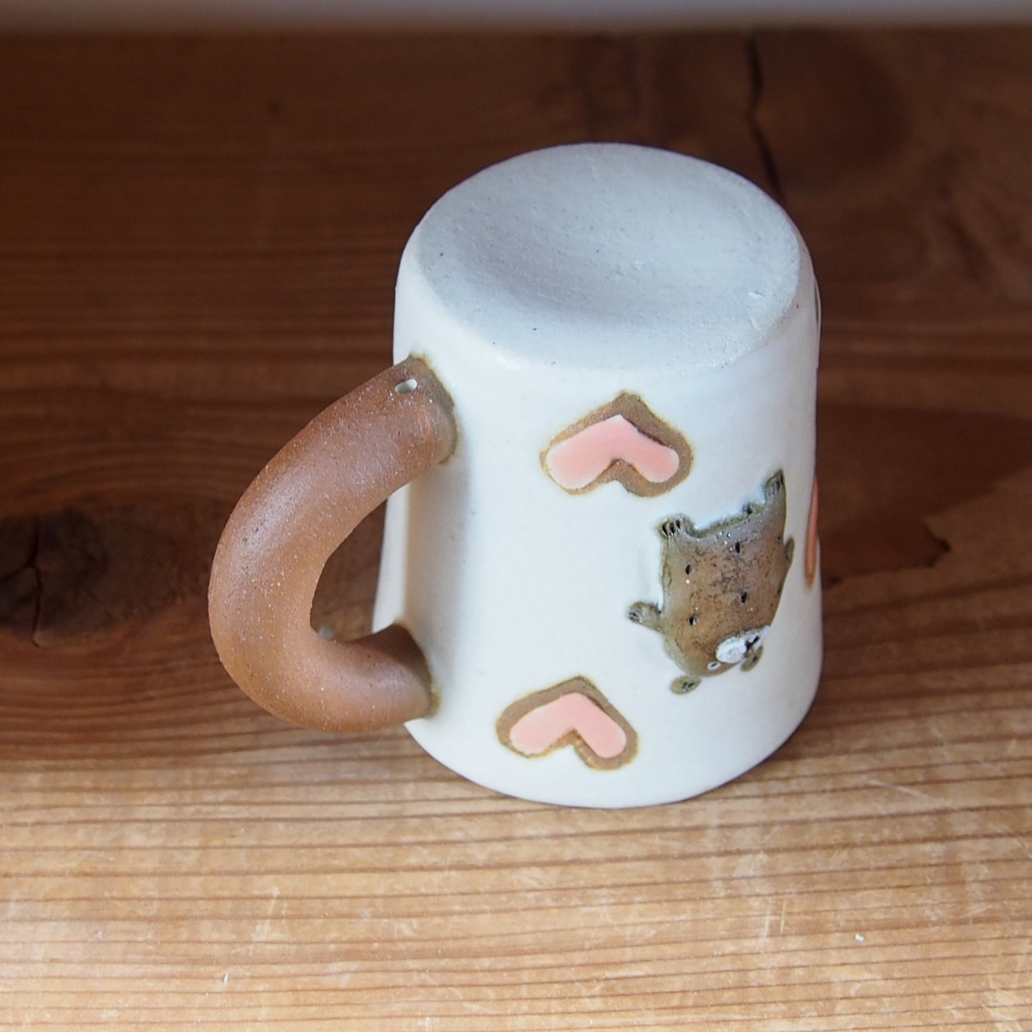 91 LOVE♡BEARたたらマグカップ | 我妻なおり