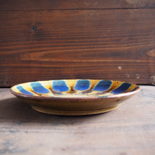 16 安南 青・飴 パスタ皿 | 遠藤 太郎