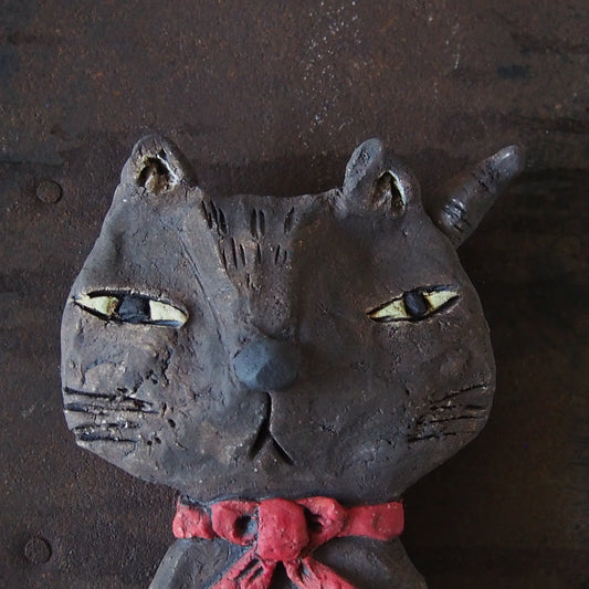 23 赤いリボンのクロネコさん | 本田あつみ