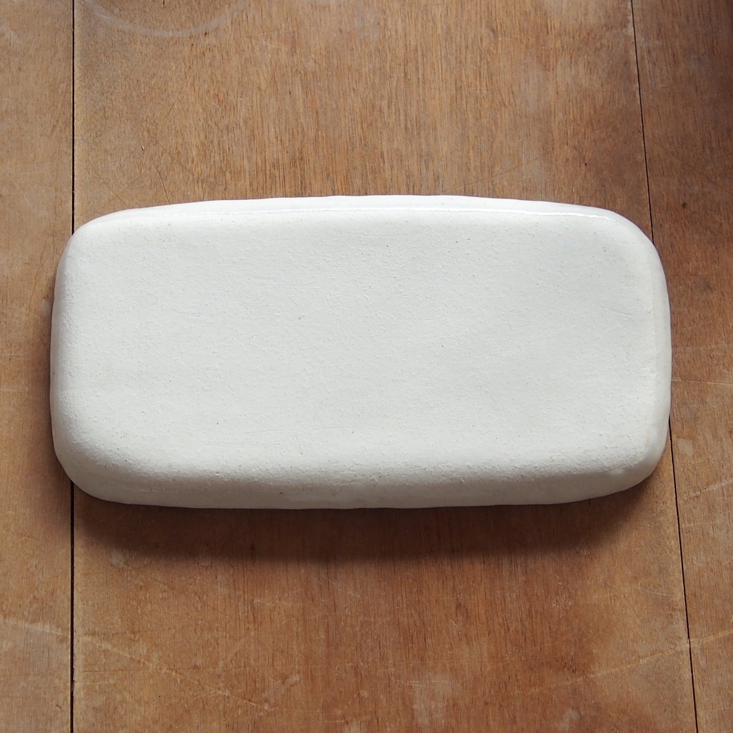 20 チェック柄くまパン長皿 | 我妻なおり